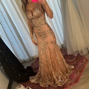 Elegant Sequin Gown